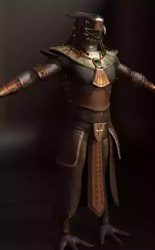 Horus God Egyptian 3D model