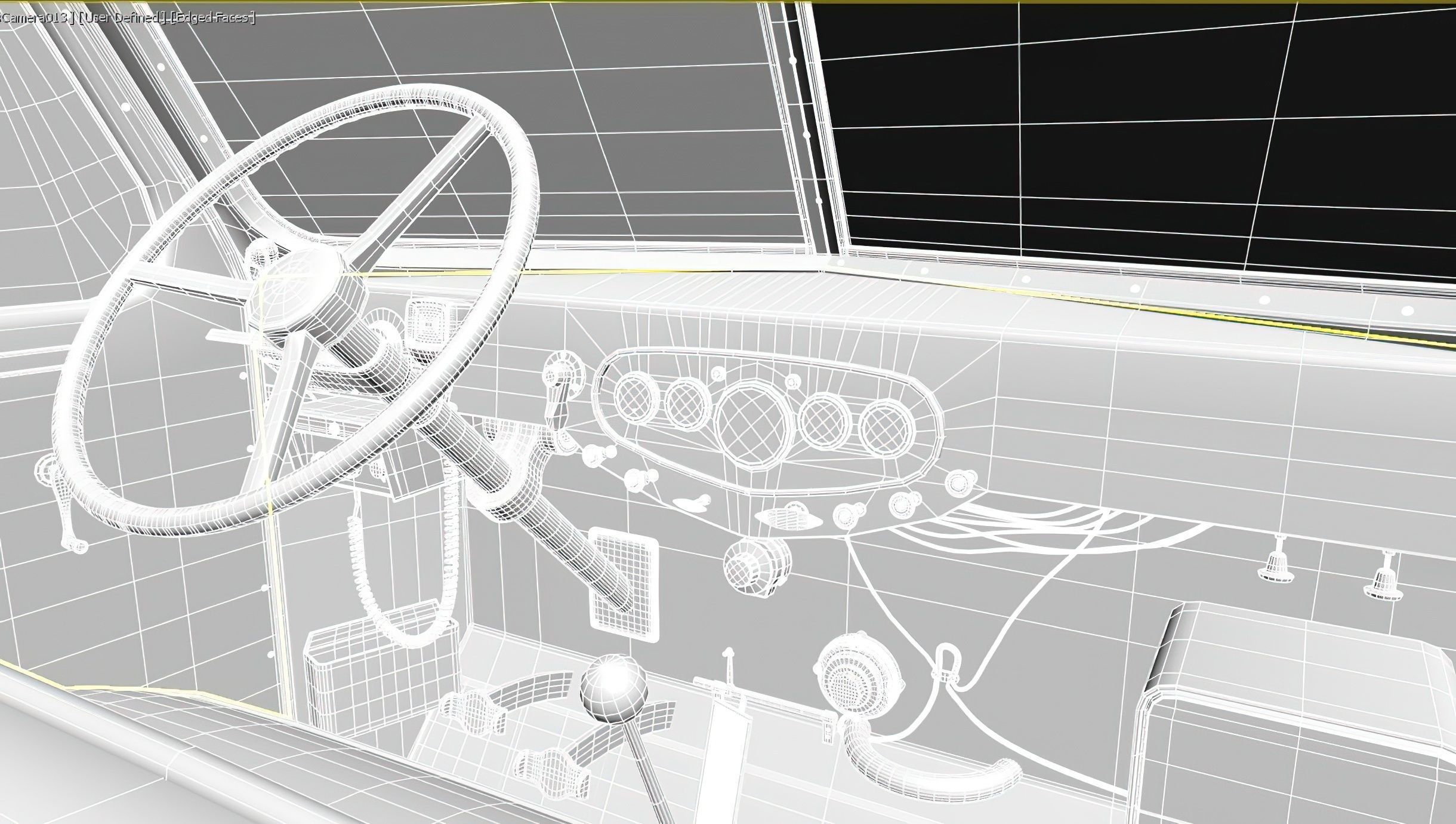 Fire Truck - ENGINE 61 1953 FWD Pumper high poly 3D model_18