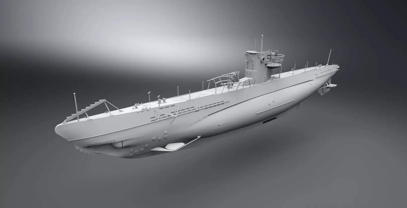 Uboat Type IIb Scale model 3D print model_0