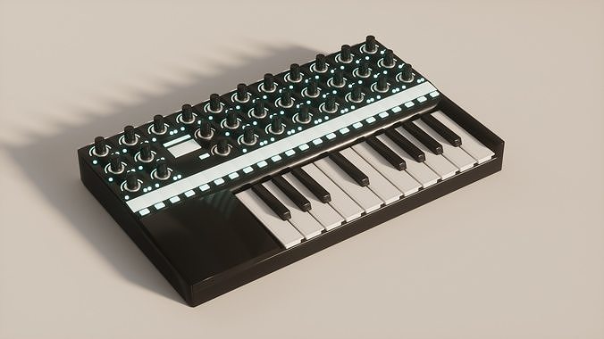 Mini keyboard sequencer 3D model 3D model