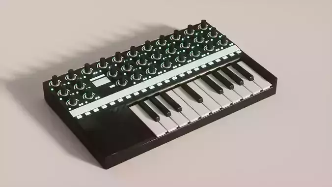 Mini keyboard sequencer 3D model