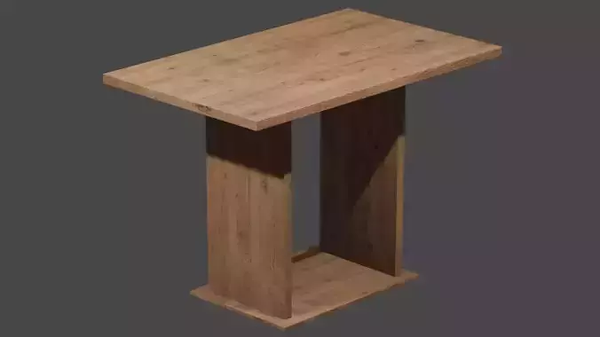 Wooden table for the kitchen