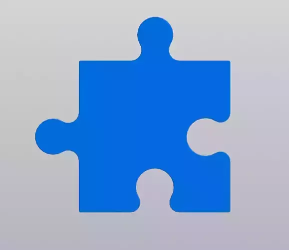 Cup coaster Single Puzzle  3D print model