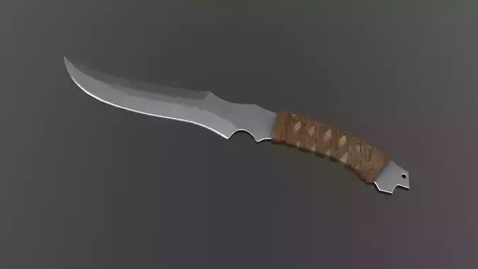 Wrapped knife Low-poly