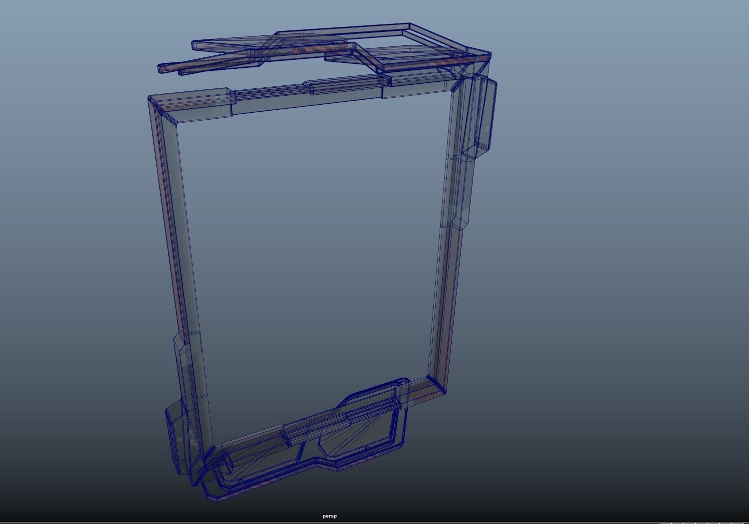 cyberpunk  Stand billboard - adjustable -  PBR Low-poly 3D model_9