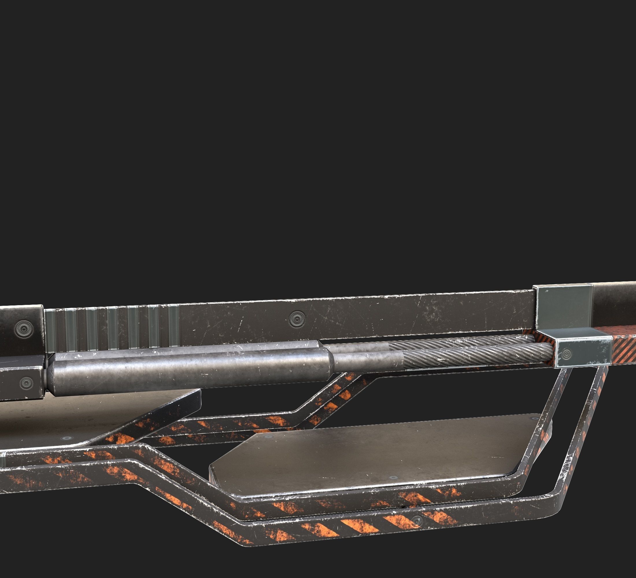 cyberpunk  Stand billboard - adjustable -  PBR Low-poly 3D model_5