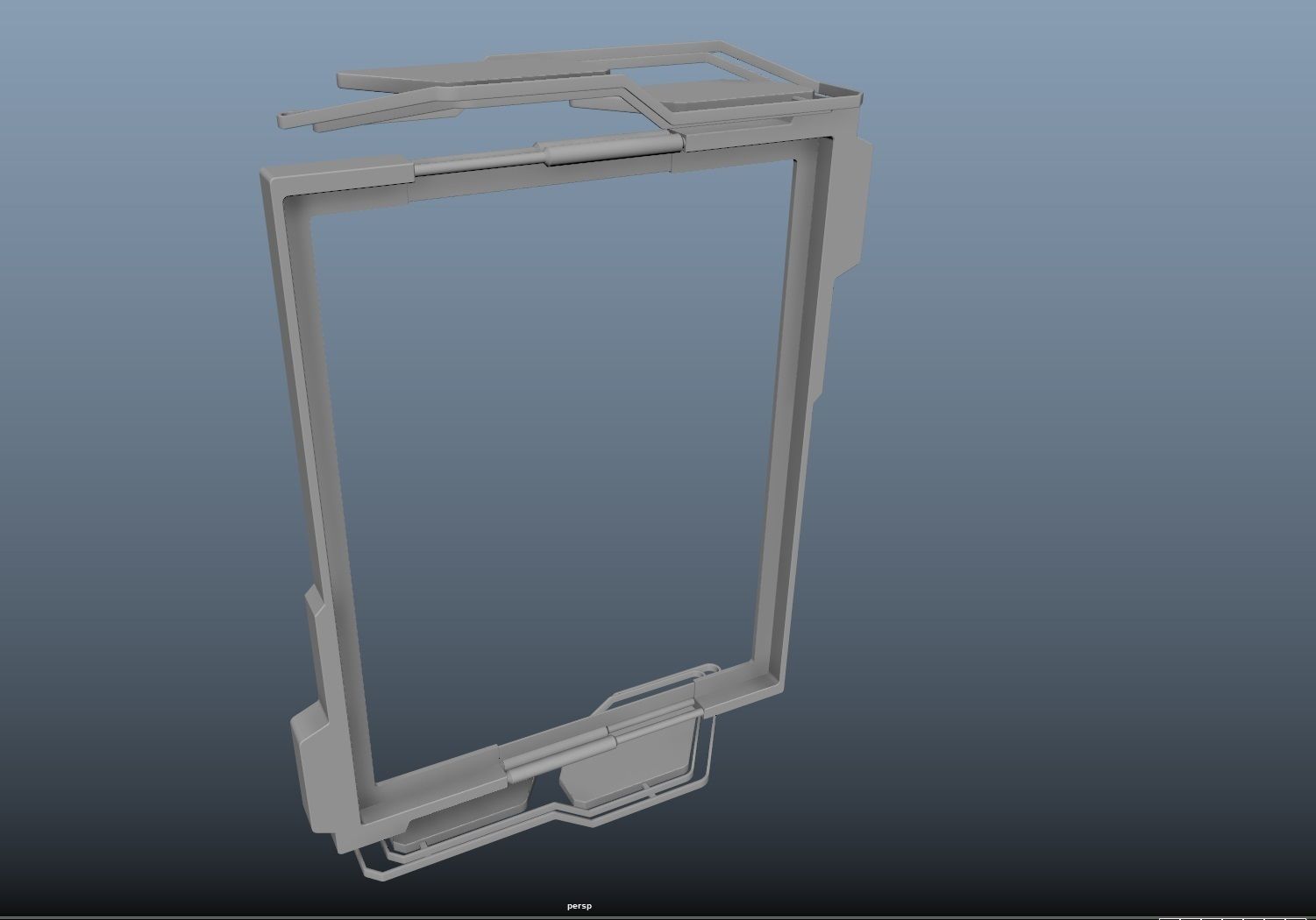 cyberpunk  Stand billboard - adjustable -  PBR Low-poly 3D model_8