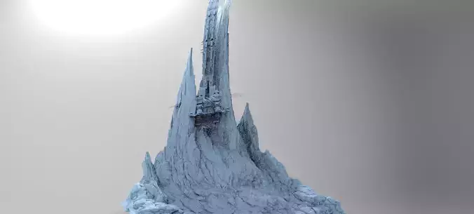 Alien Cliffs Sharp Needle 3 3D model