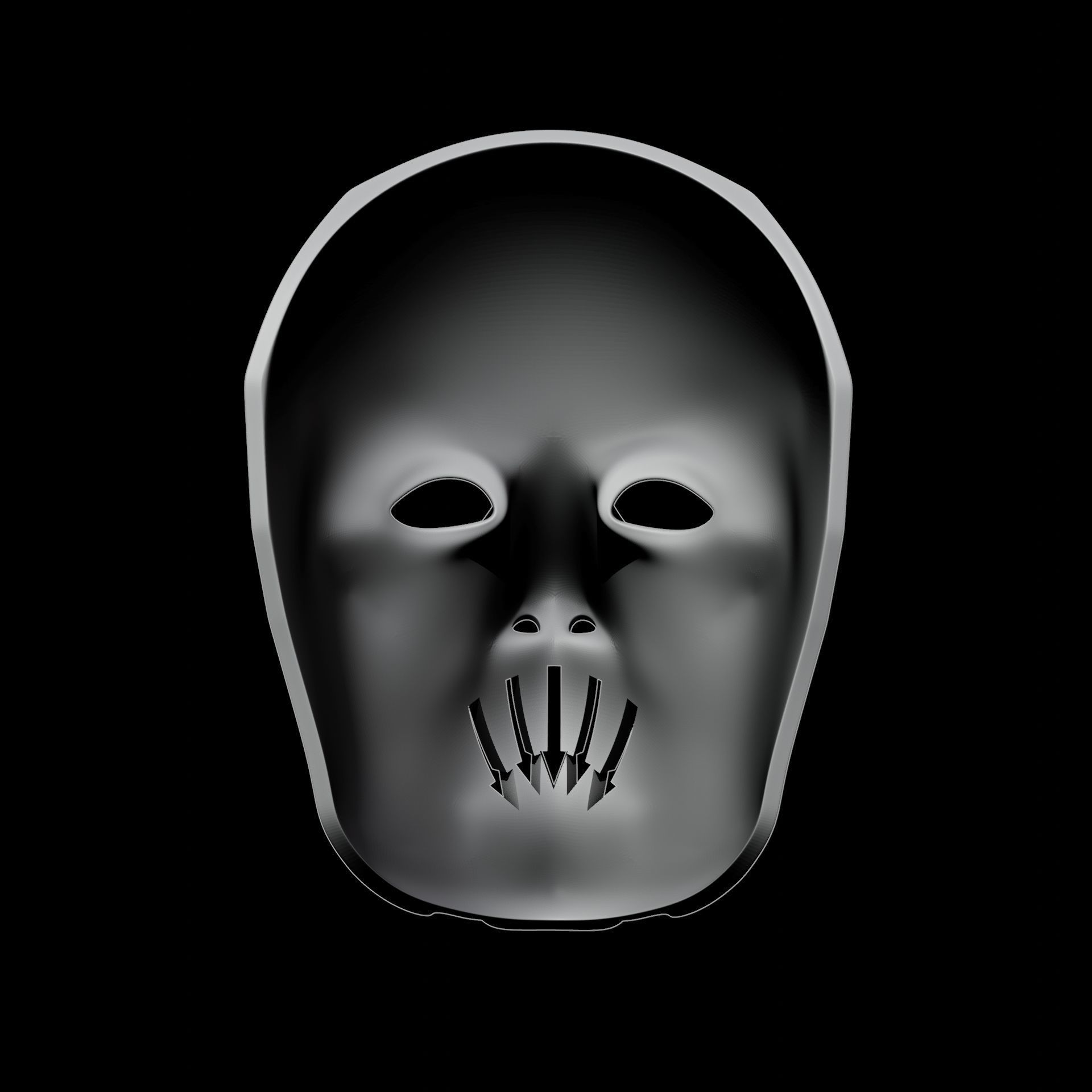 Wiles Roland Dishonored Mask STL Printable 3D print model_6