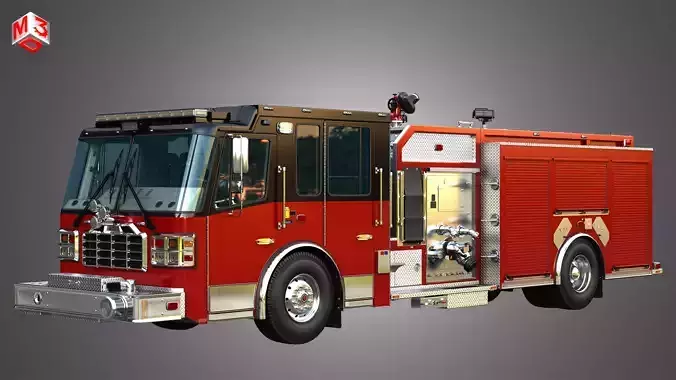 Ferrara Fire Apparatus - Custom Pumper  3D model