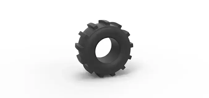 Dirt dragster rear tire 8 Scale 1 to 25