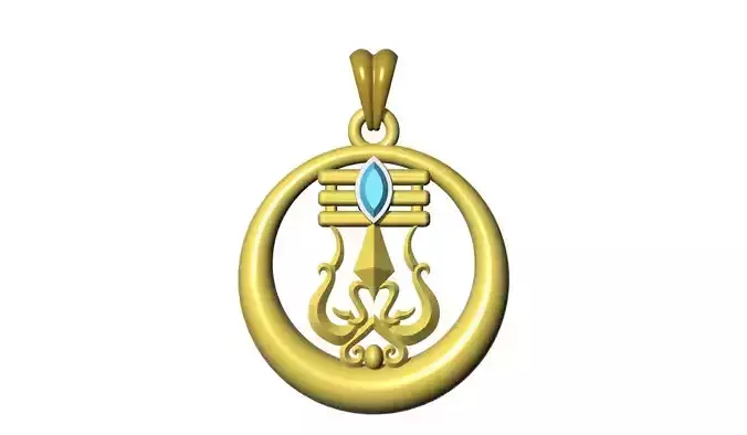 Shiva Trishul Pendant Design