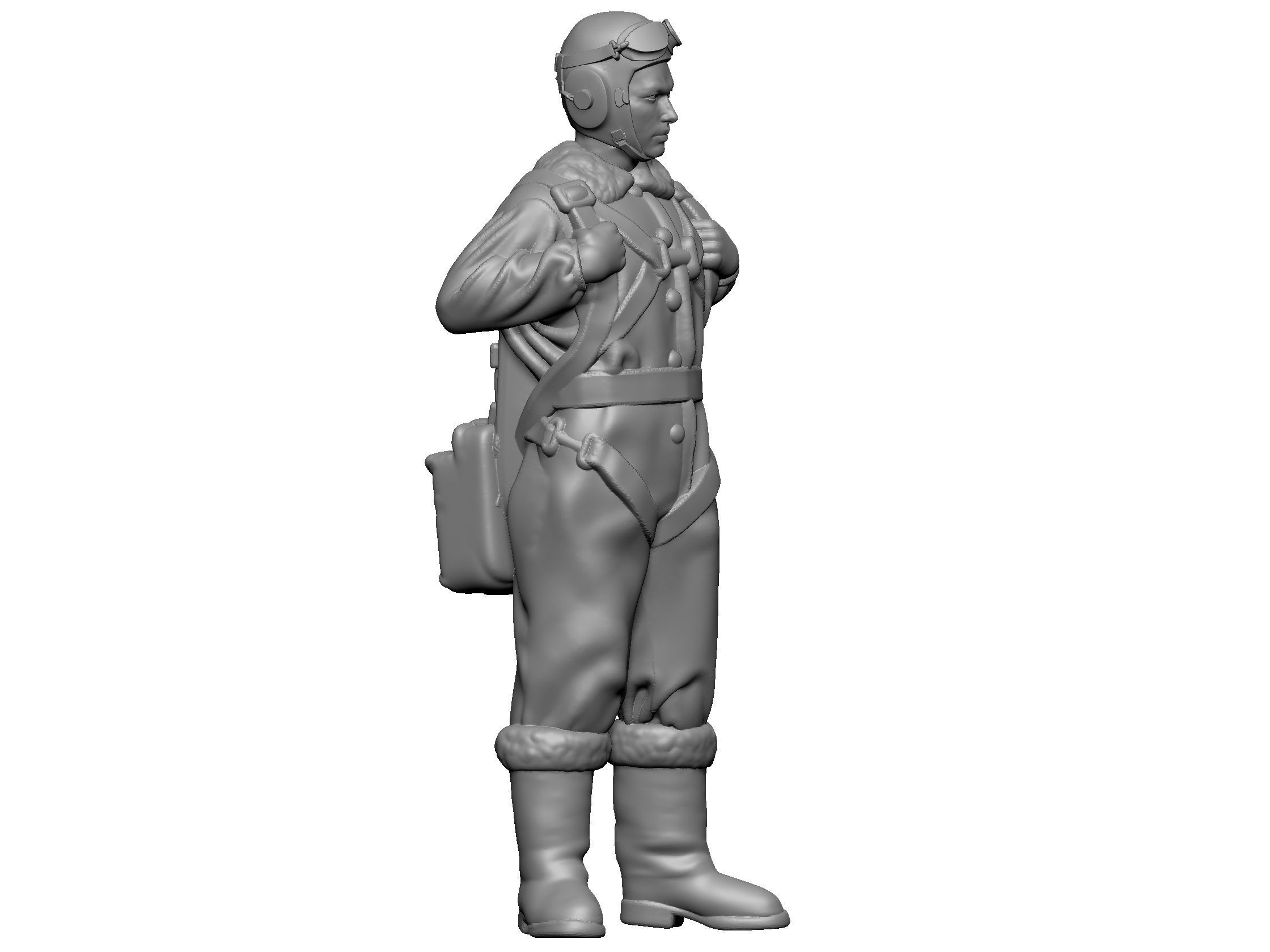 Soviet Pilot 3D print model_2