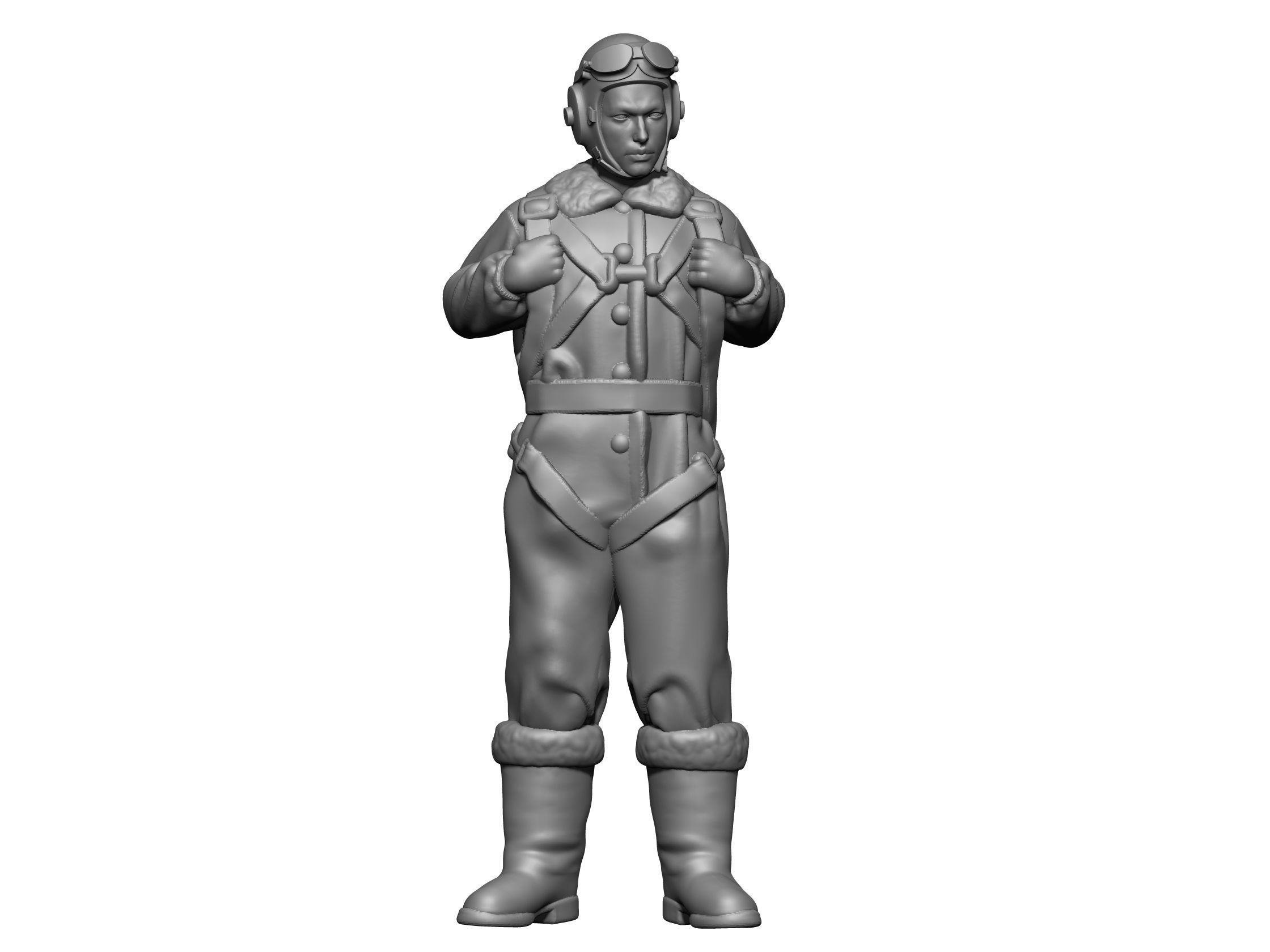 Soviet Pilot 3D print model_1