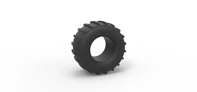 Dirt dragster rear tire 9 Scale 1 to 25
