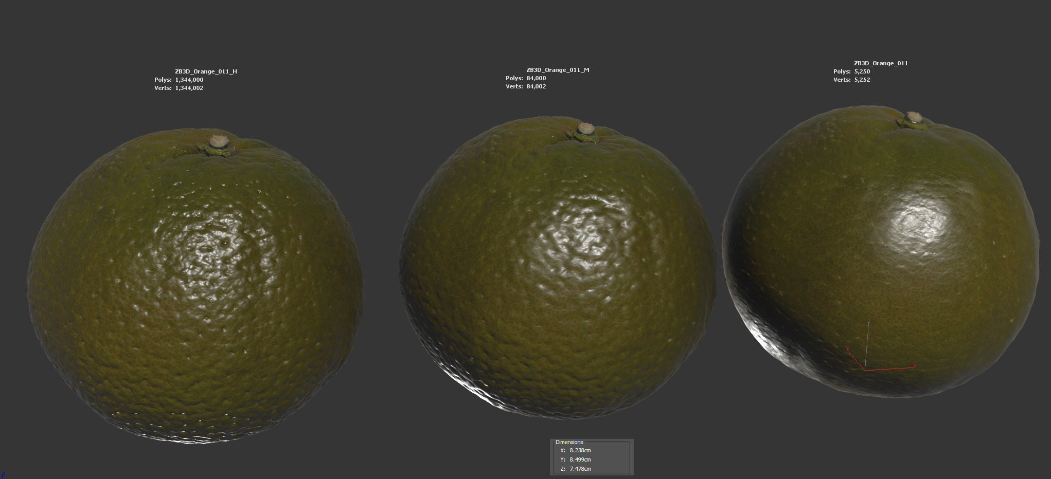 Orange 3D model_5