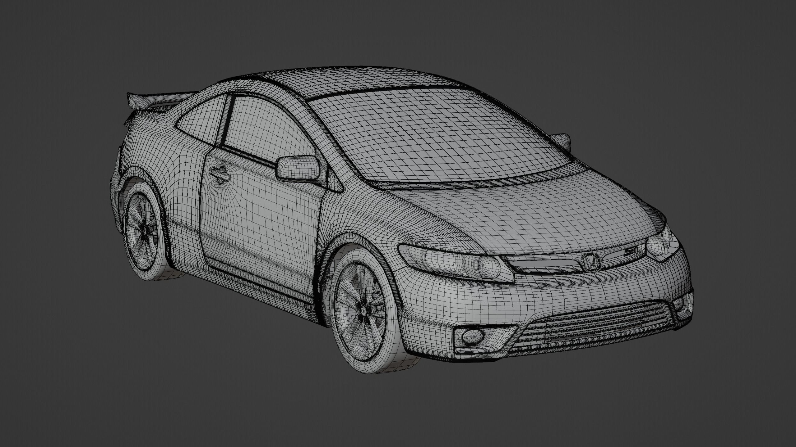 Honda Civic Si - 2006-2008 3D model_9