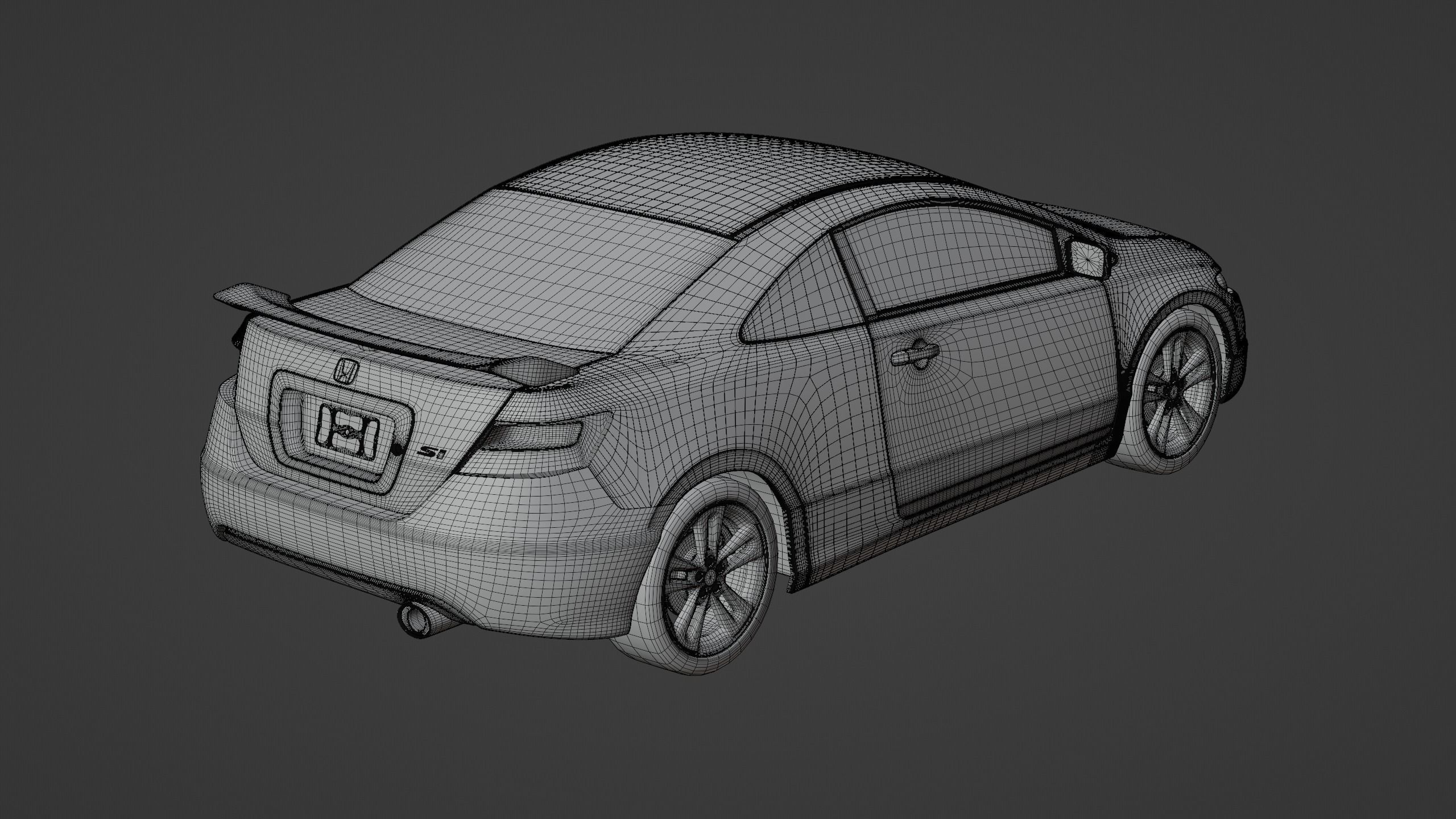 Honda Civic Si - 2006-2008 3D model_13