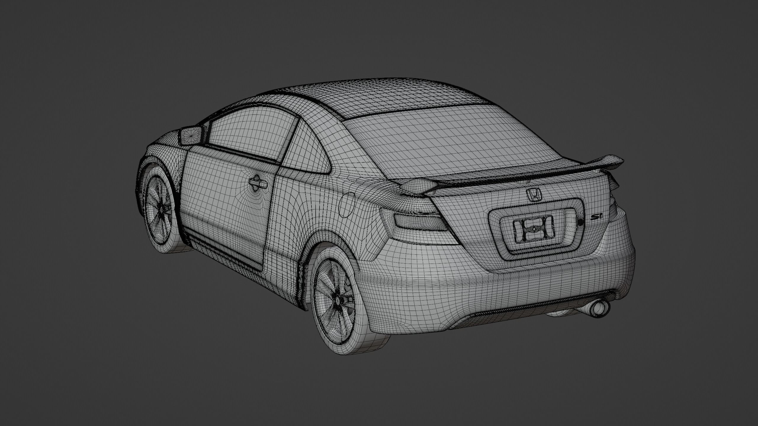 Honda Civic Si - 2006-2008 3D model_12