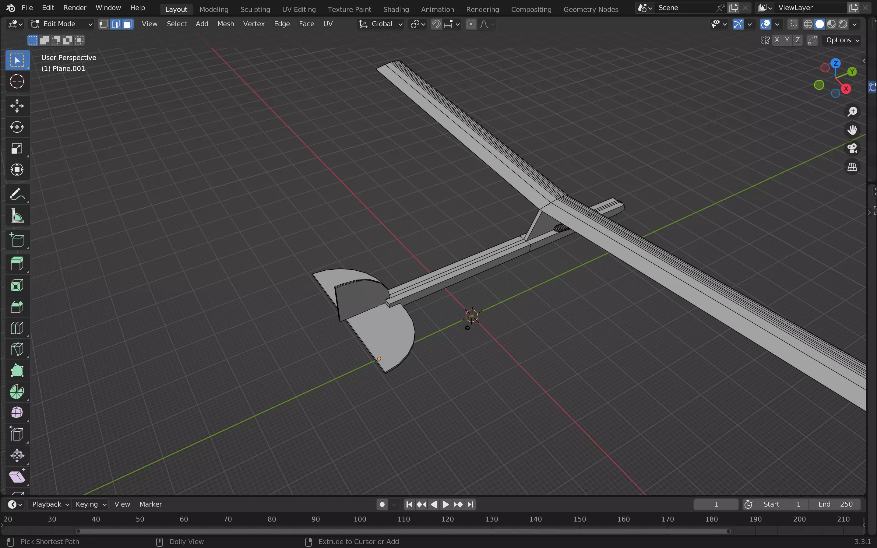 model plane glider Free 3D print model