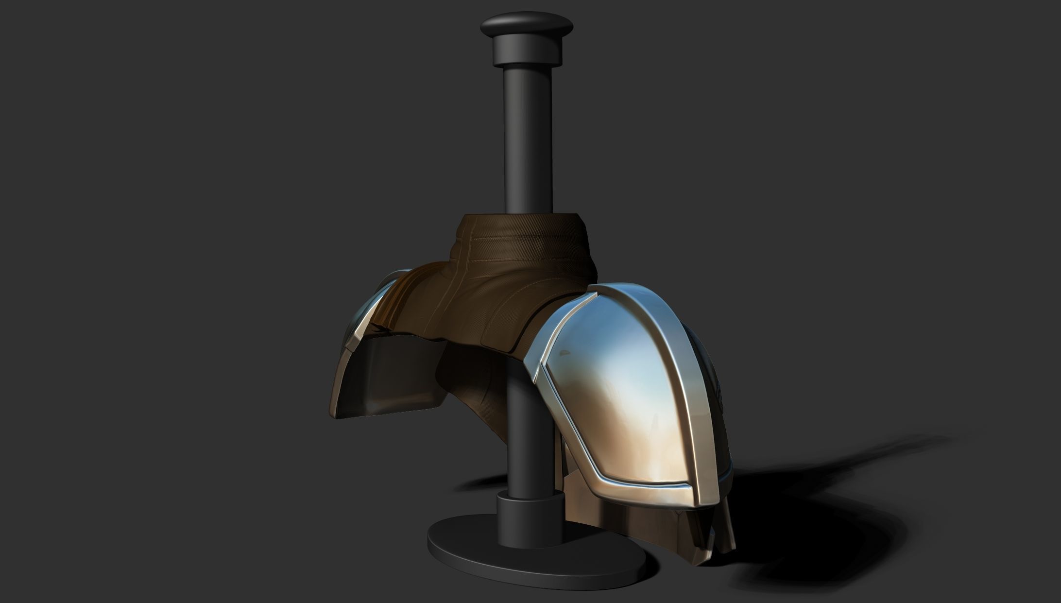Stand for Mandalorian Helmet 3D print model_10