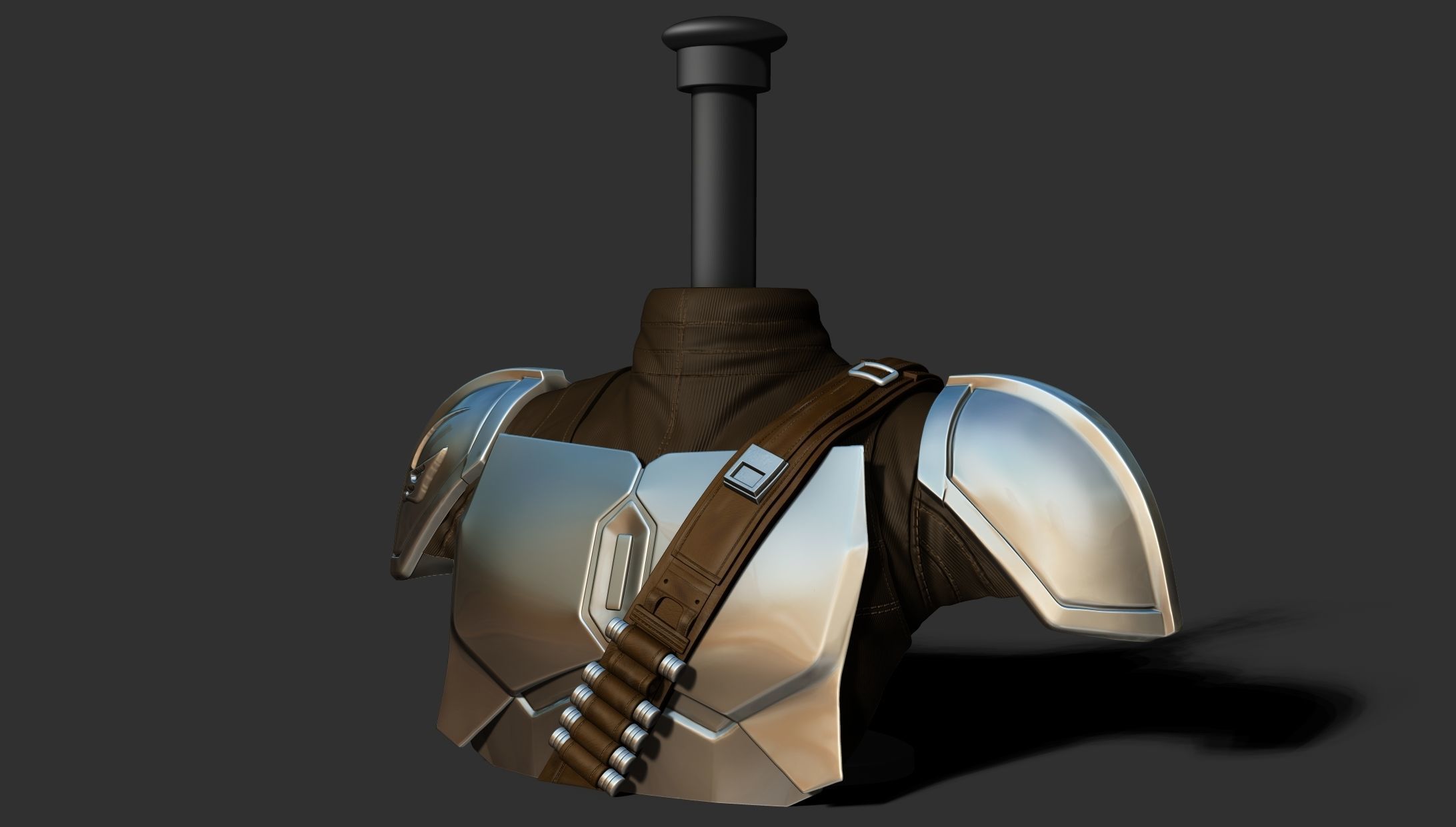 Stand for Mandalorian Helmet 3D print model_7