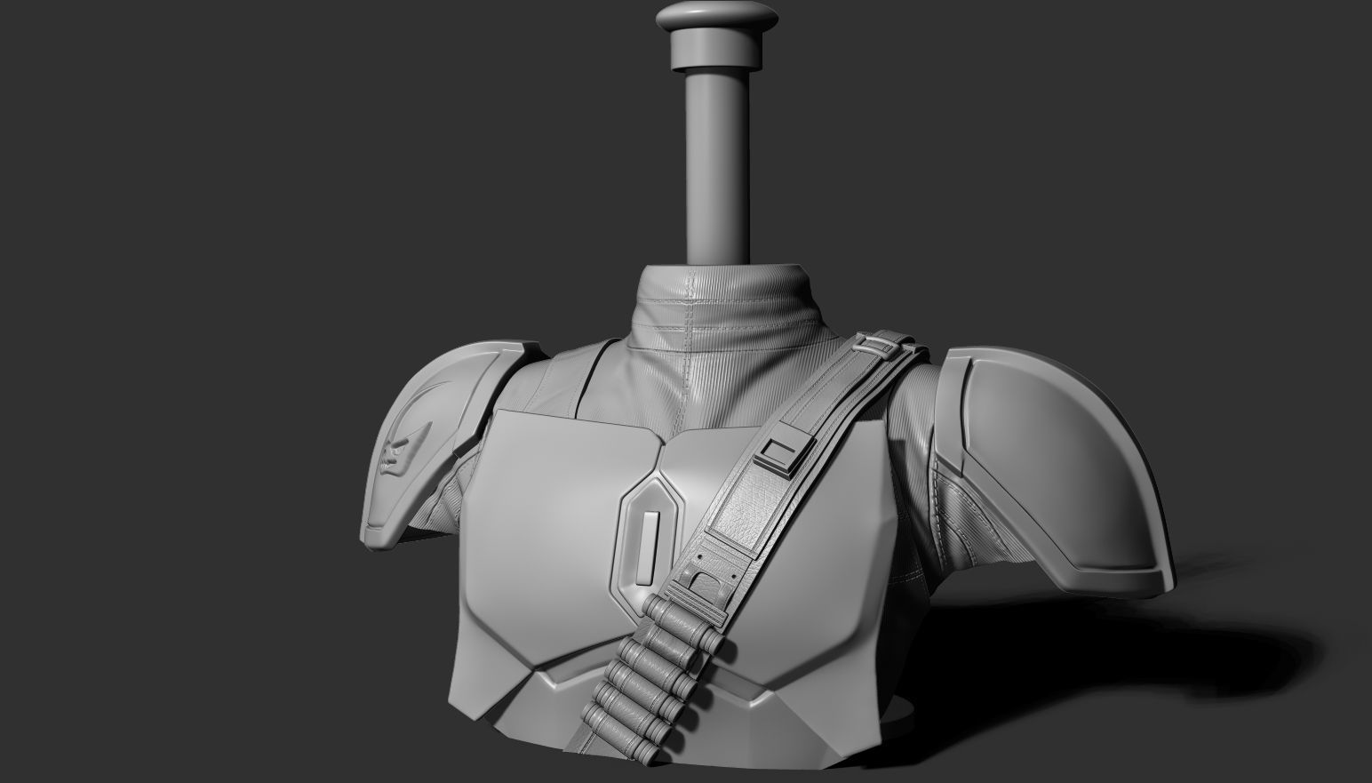 Stand for Mandalorian Helmet 3D print model_8