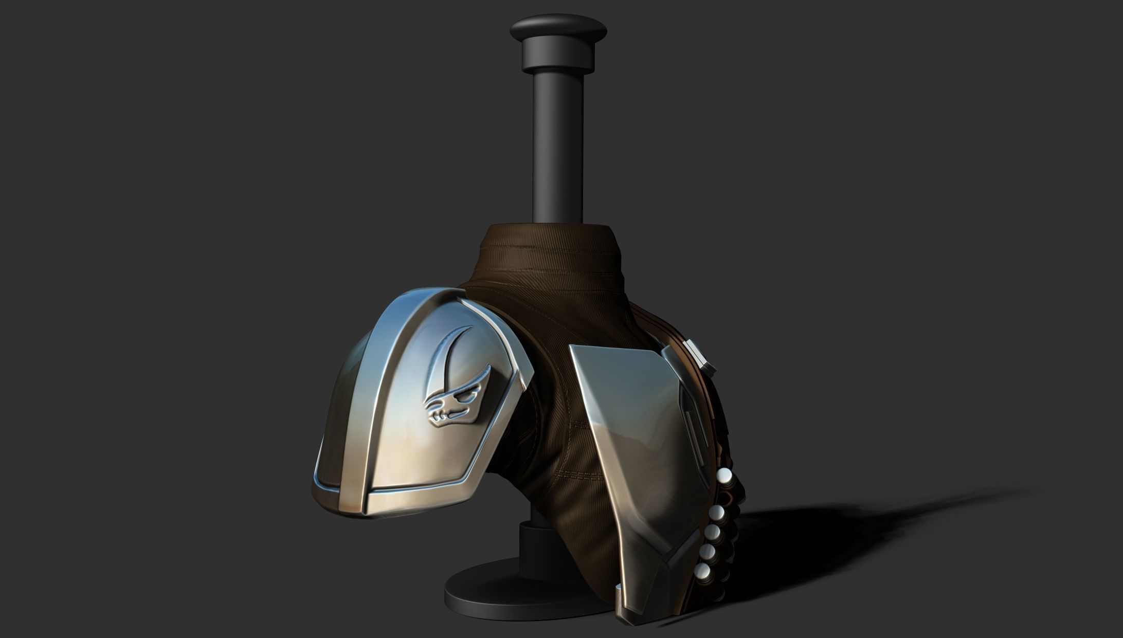 Stand for Mandalorian Helmet 3D print model_11