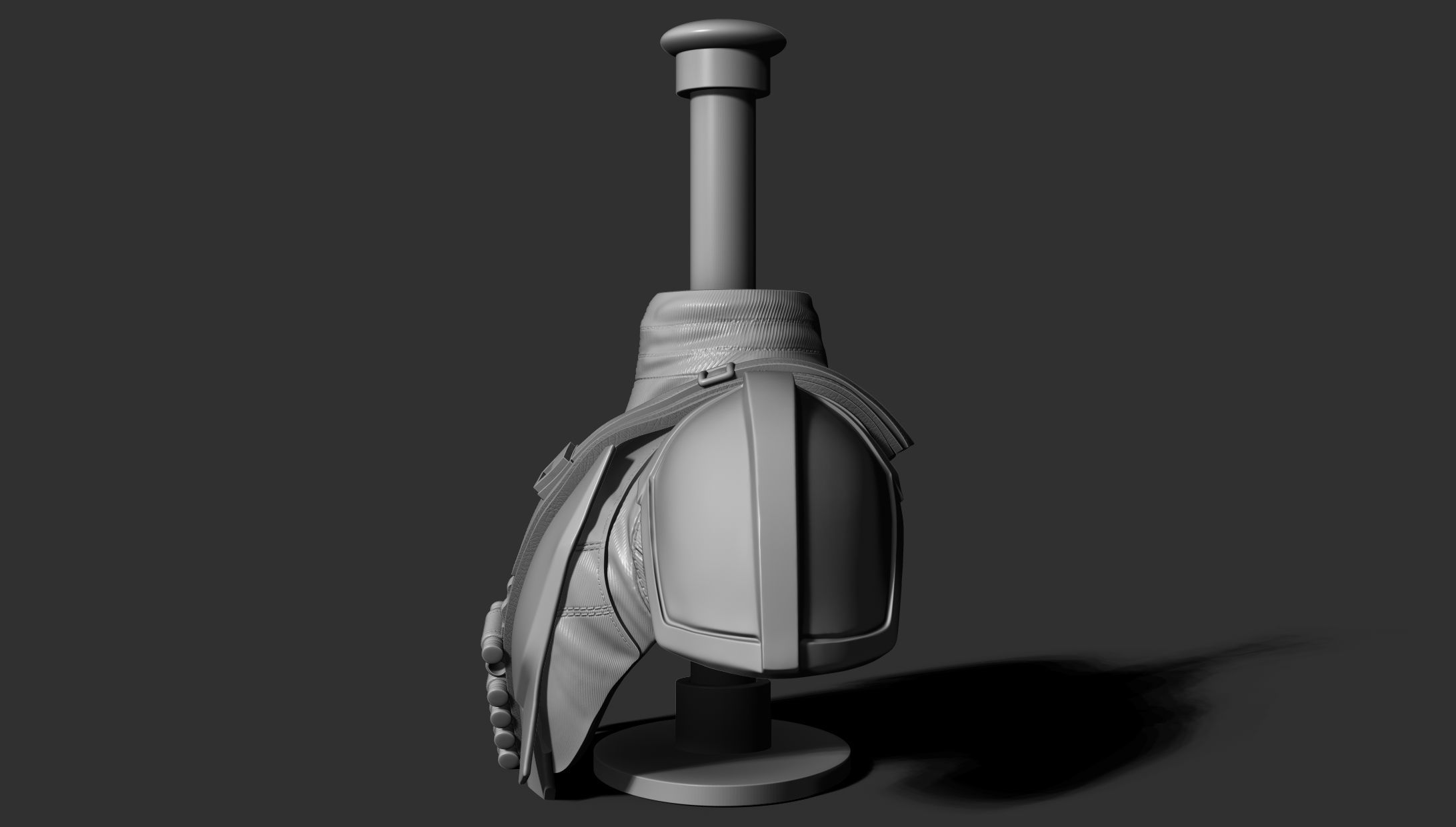 Stand for Mandalorian Helmet 3D print model_5