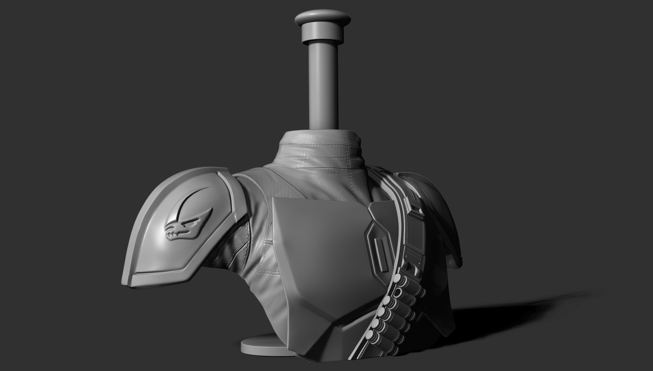 Stand for Mandalorian Helmet 3D print model_4