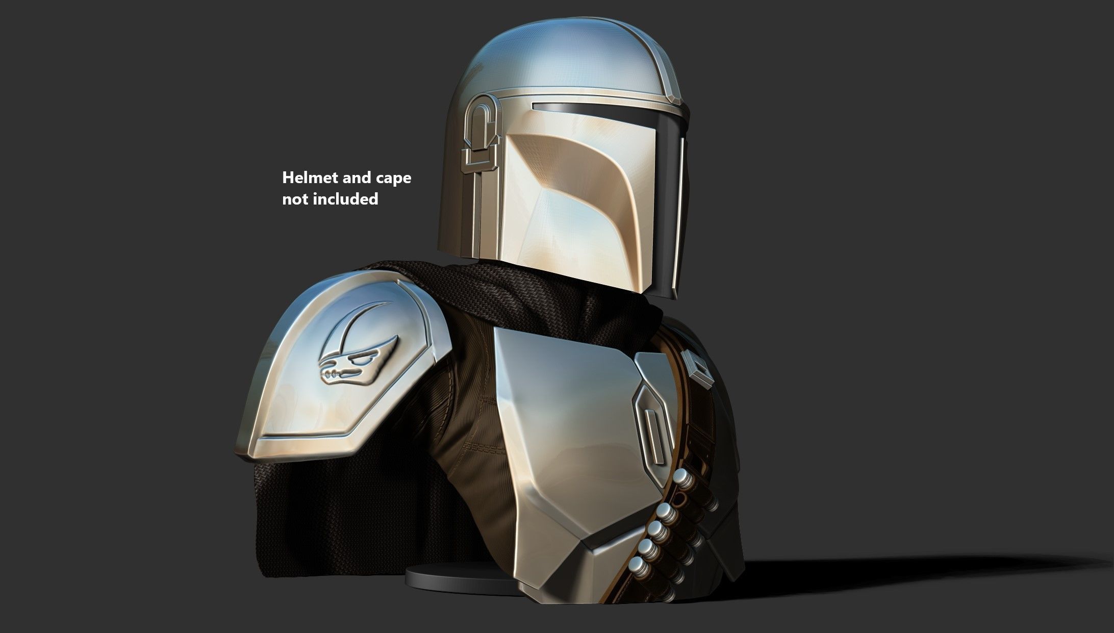 Stand for Mandalorian Helmet 3D print model_9