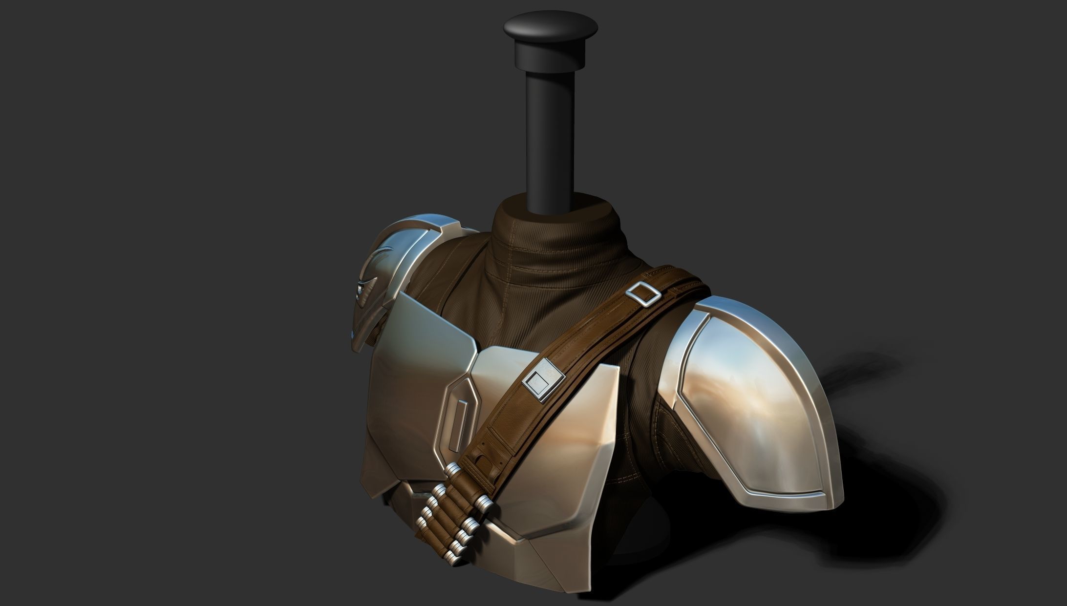 Stand for Mandalorian Helmet 3D print model_12