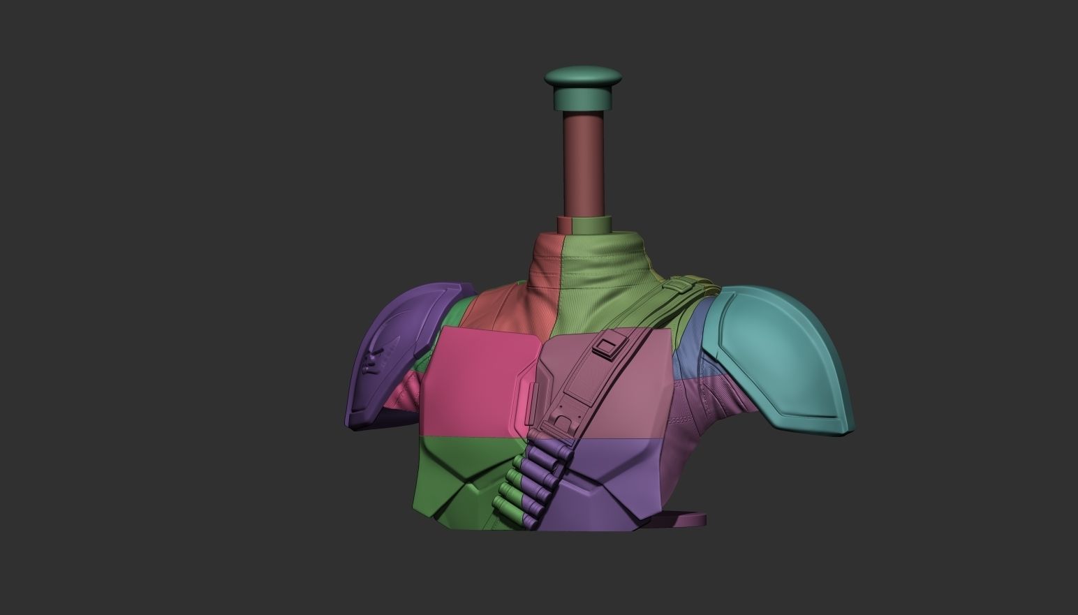 Stand for Mandalorian Helmet 3D print model_15