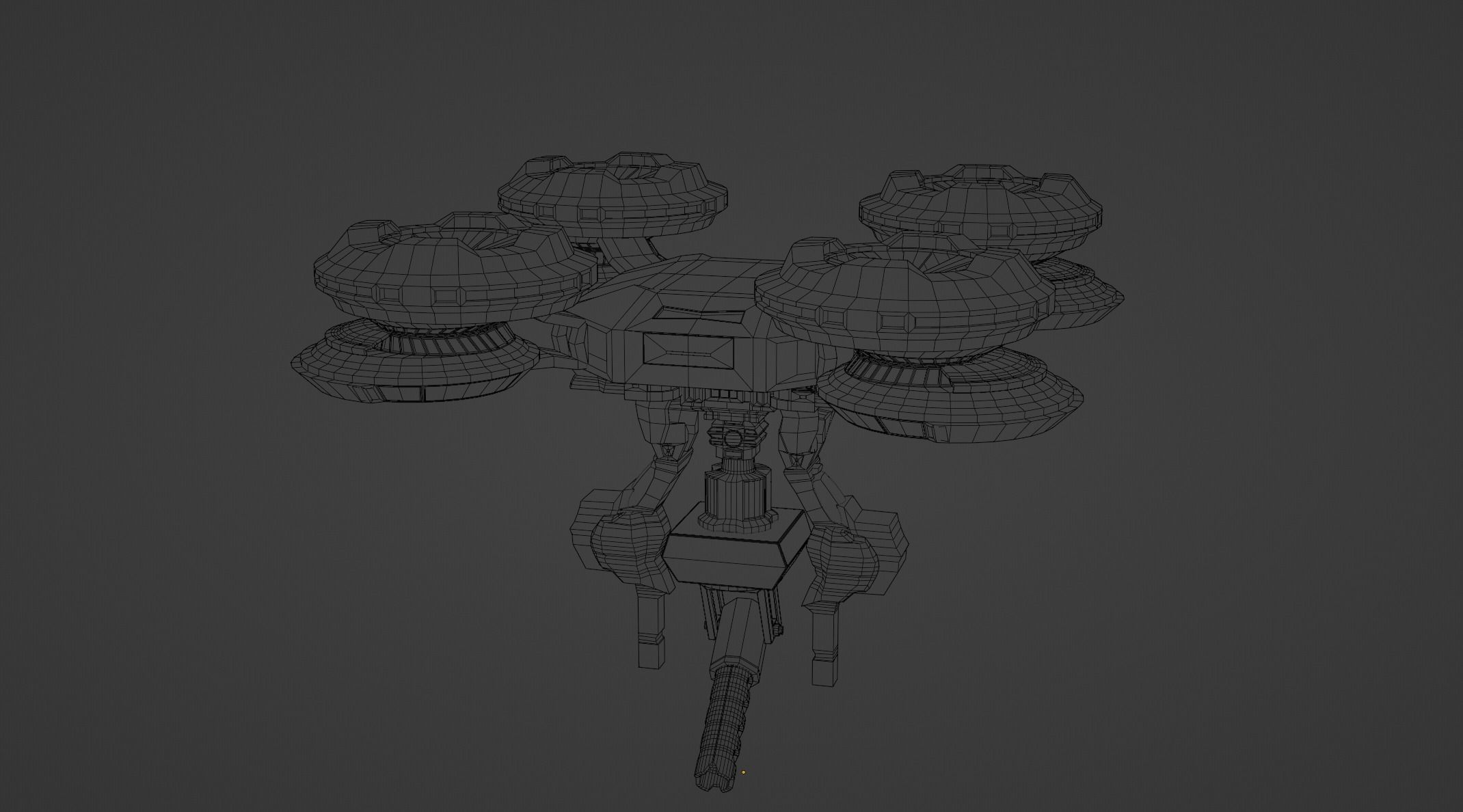 Sci-Fi Drone 3D model_6