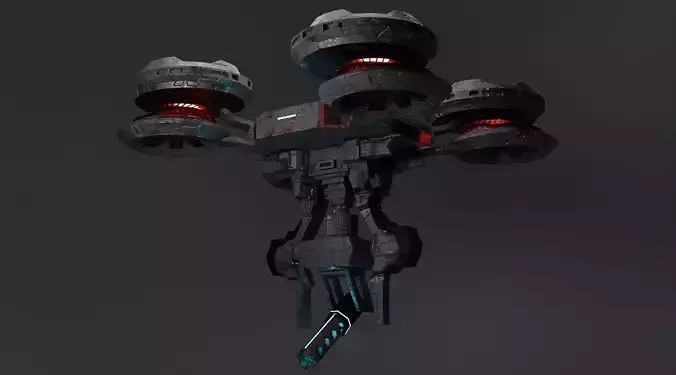 Sci-Fi Drone 3D model
