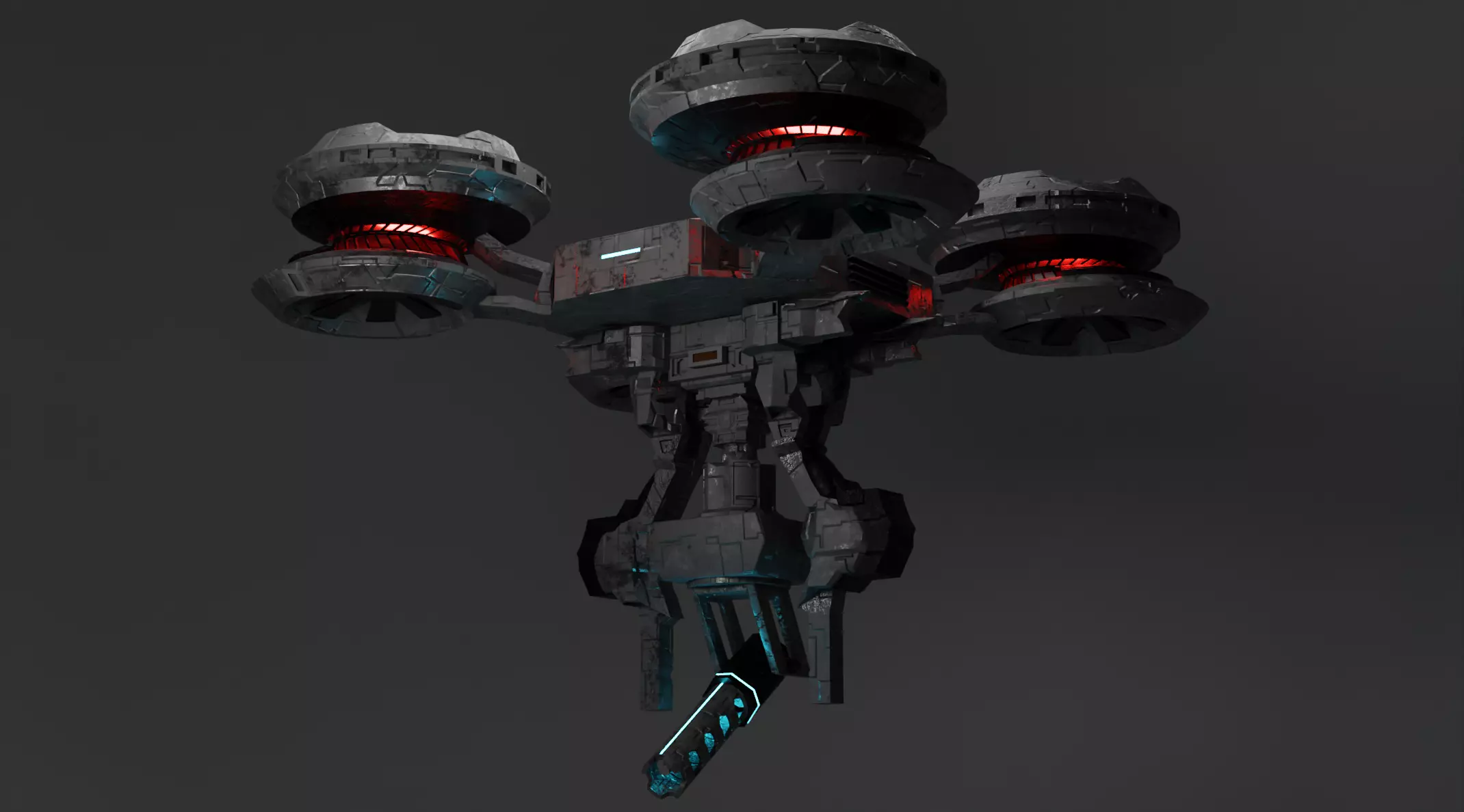 Sci-Fi Drone 3D model_0
