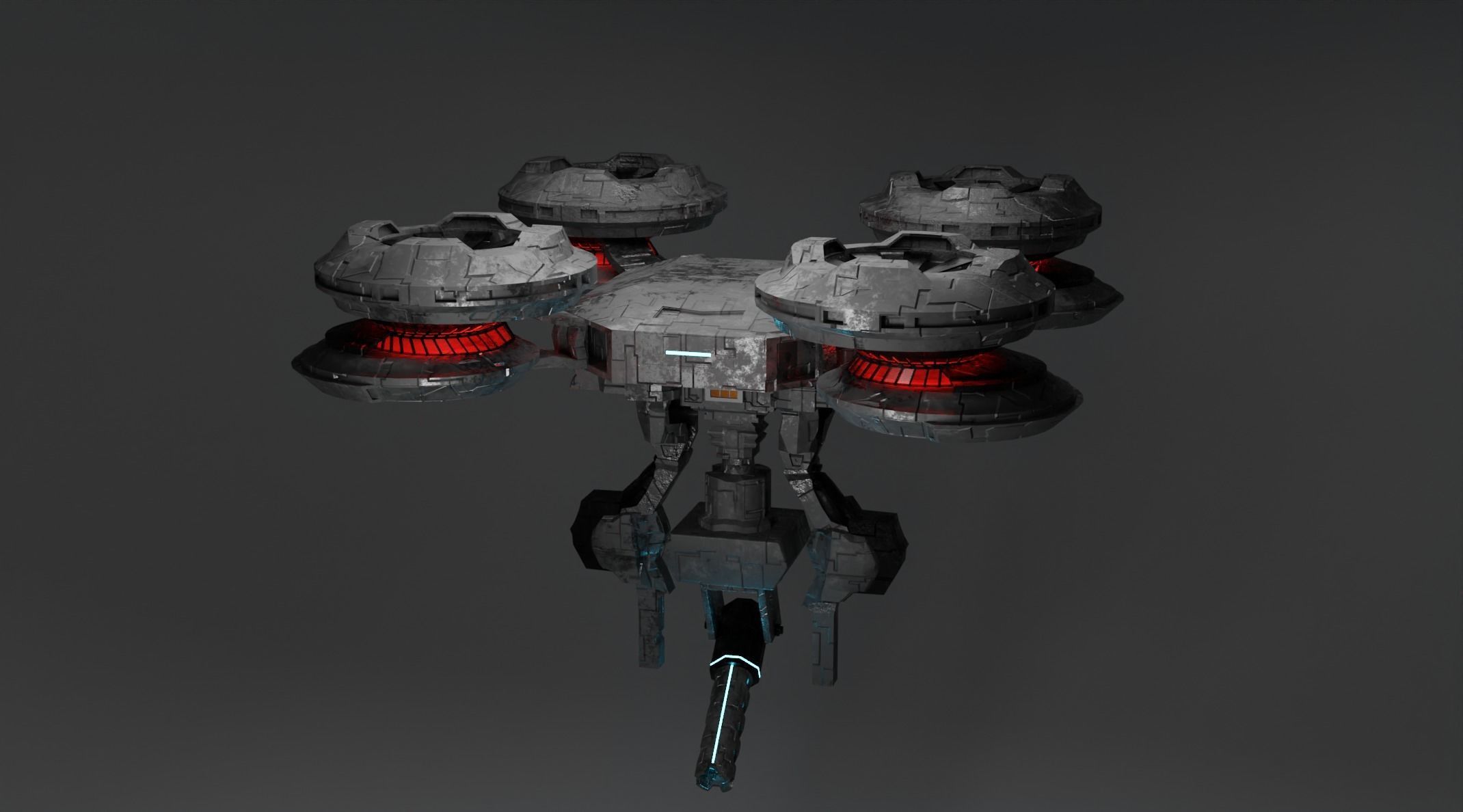 Sci-Fi Drone 3D model_4