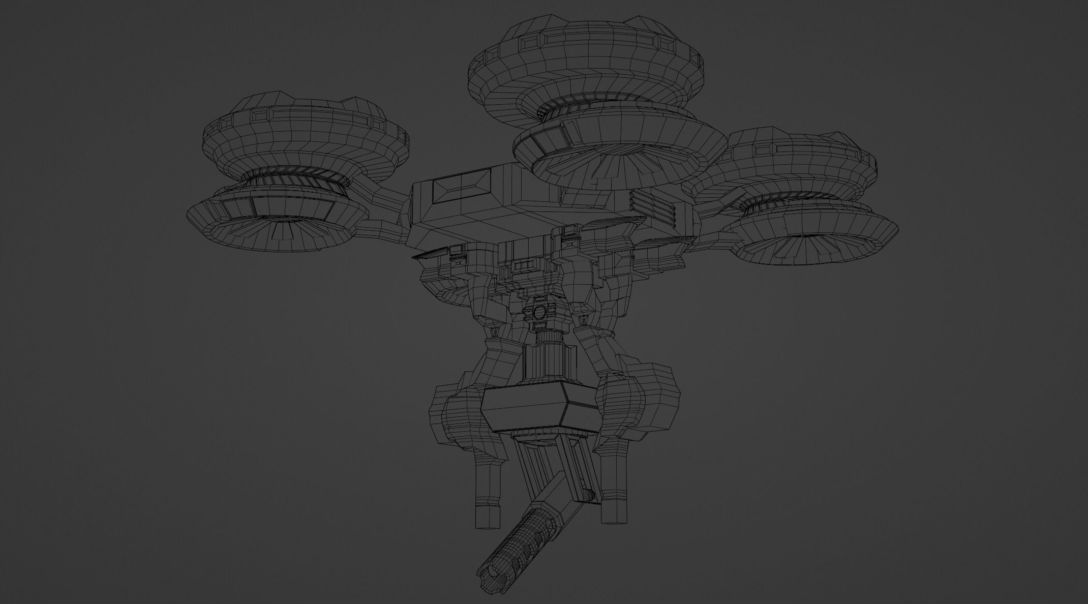 Sci-Fi Drone 3D model_3