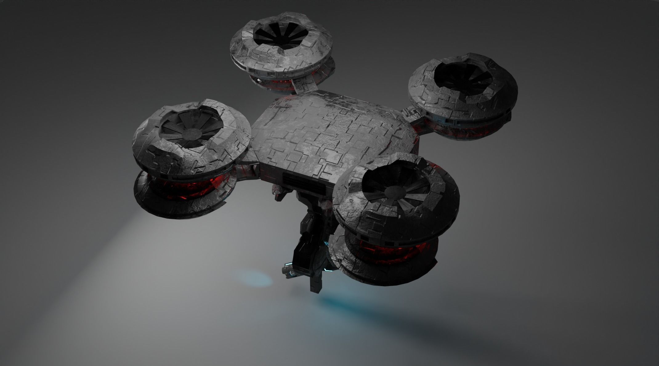 Sci-Fi Drone 3D model_9