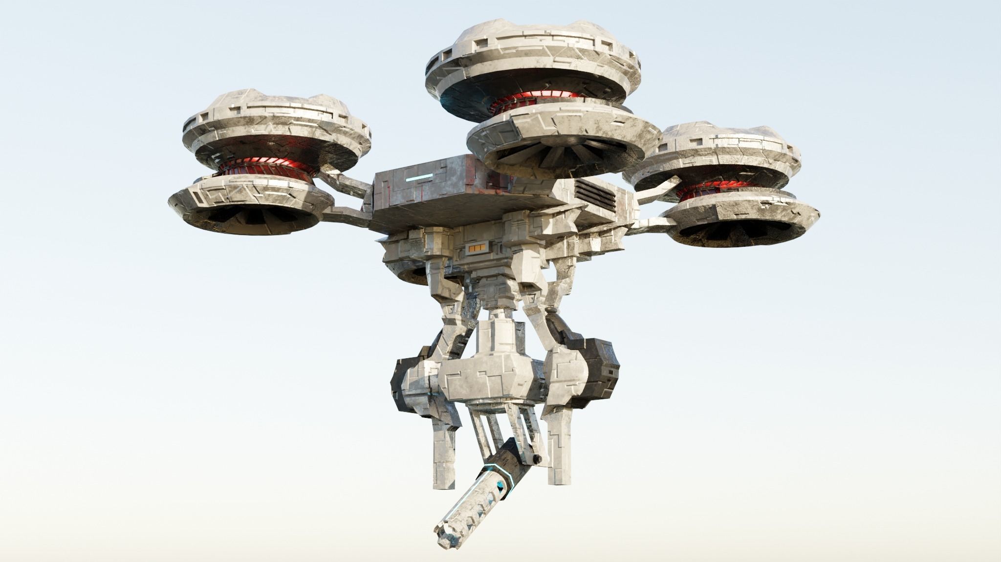 Sci-Fi Drone 3D model_7