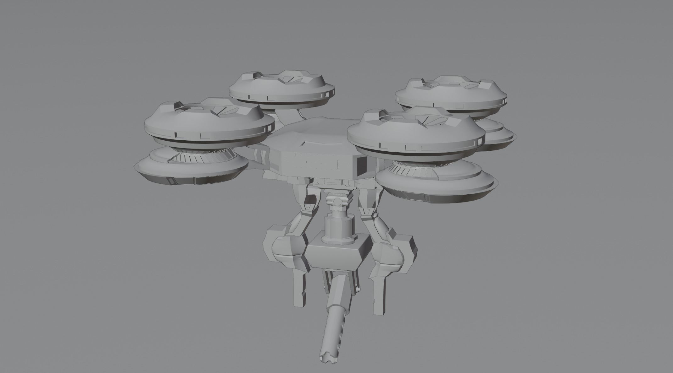 Sci-Fi Drone 3D model_5
