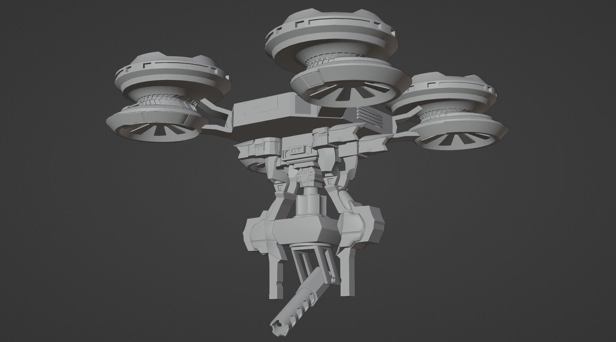 Sci-Fi Drone 3D model_2
