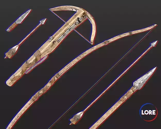 Medieval Collection Crude Ranged Weapons 