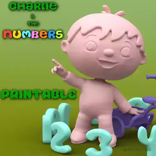 Charlie and the numbers Printable and Animated 