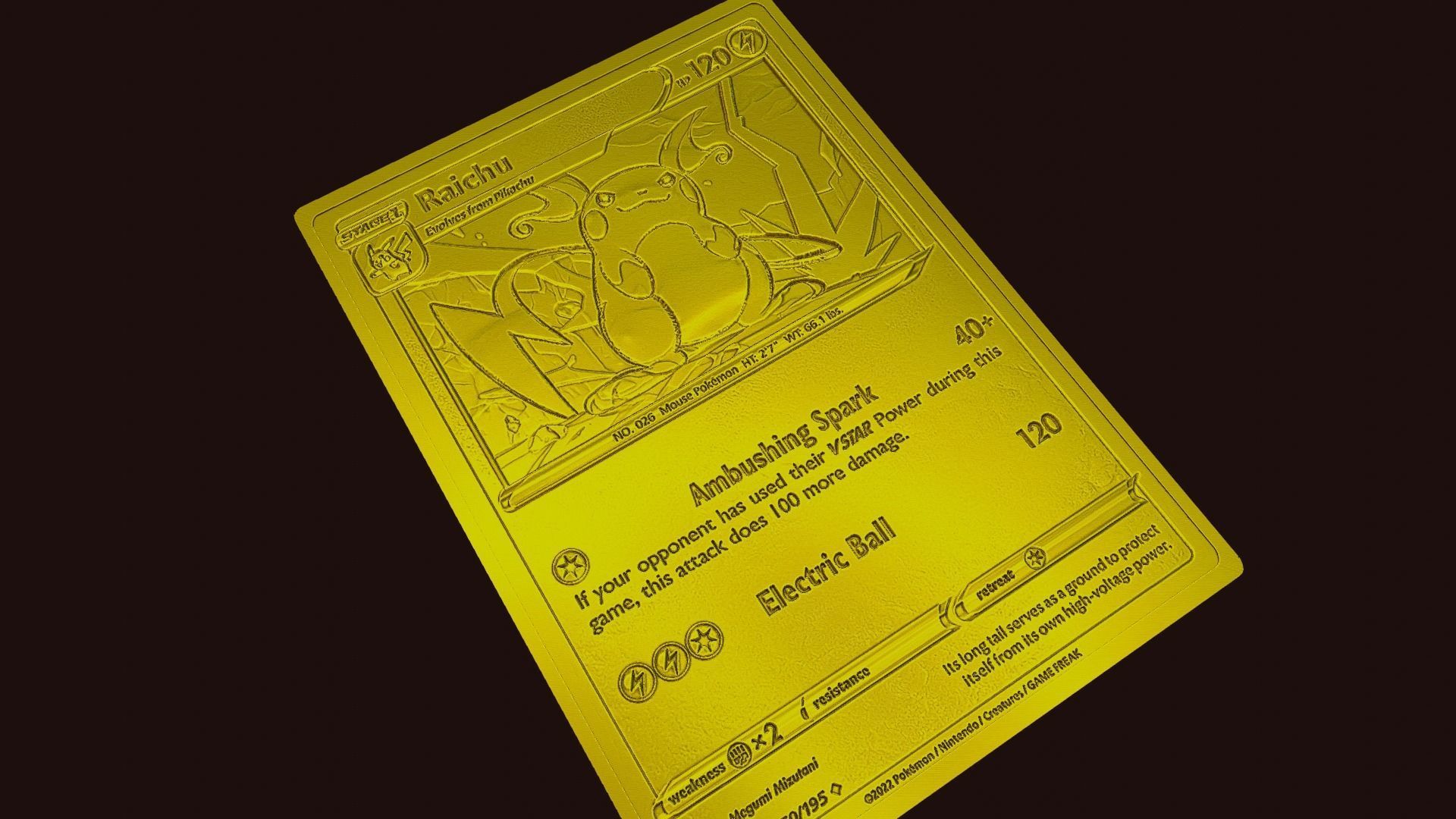 RAICHU POKEMON 3D print model_3