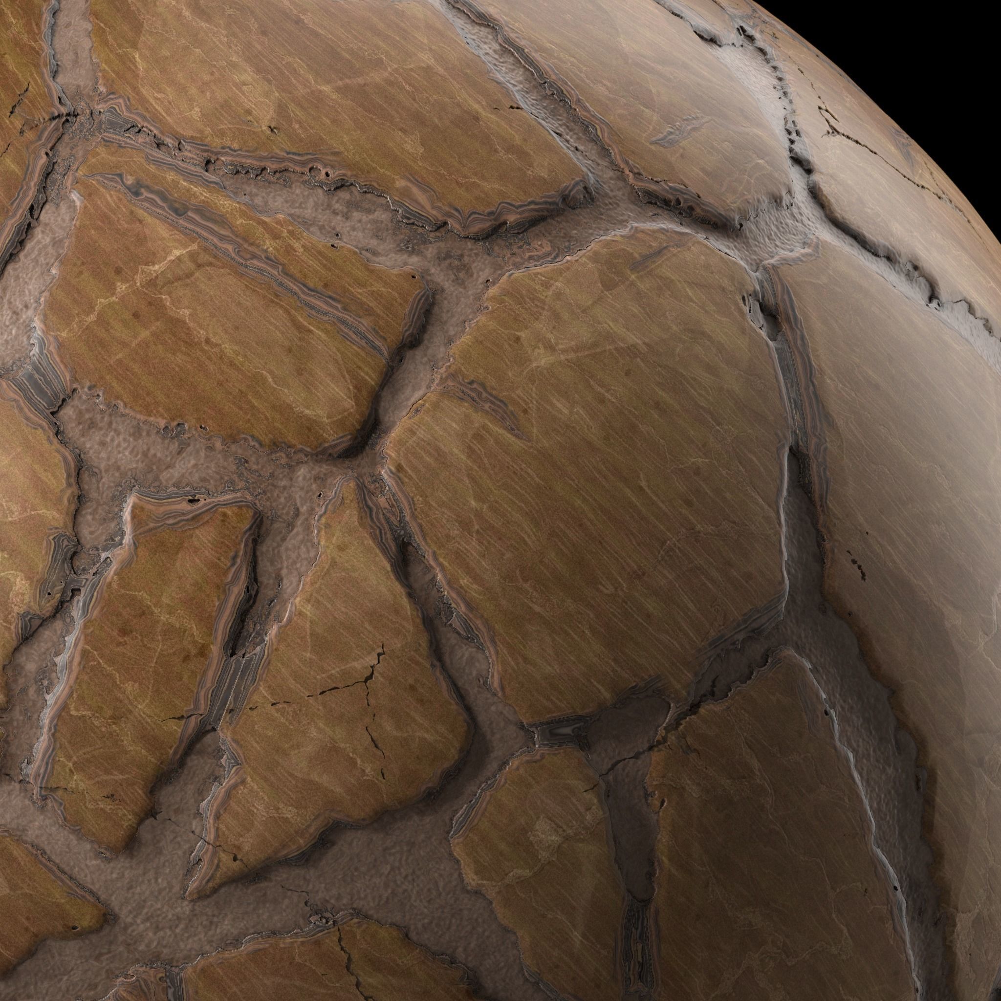 Stone Wall Materials 38- By 3 Patterns Sbsar Pbr Seamless Low-poly 3D model_2