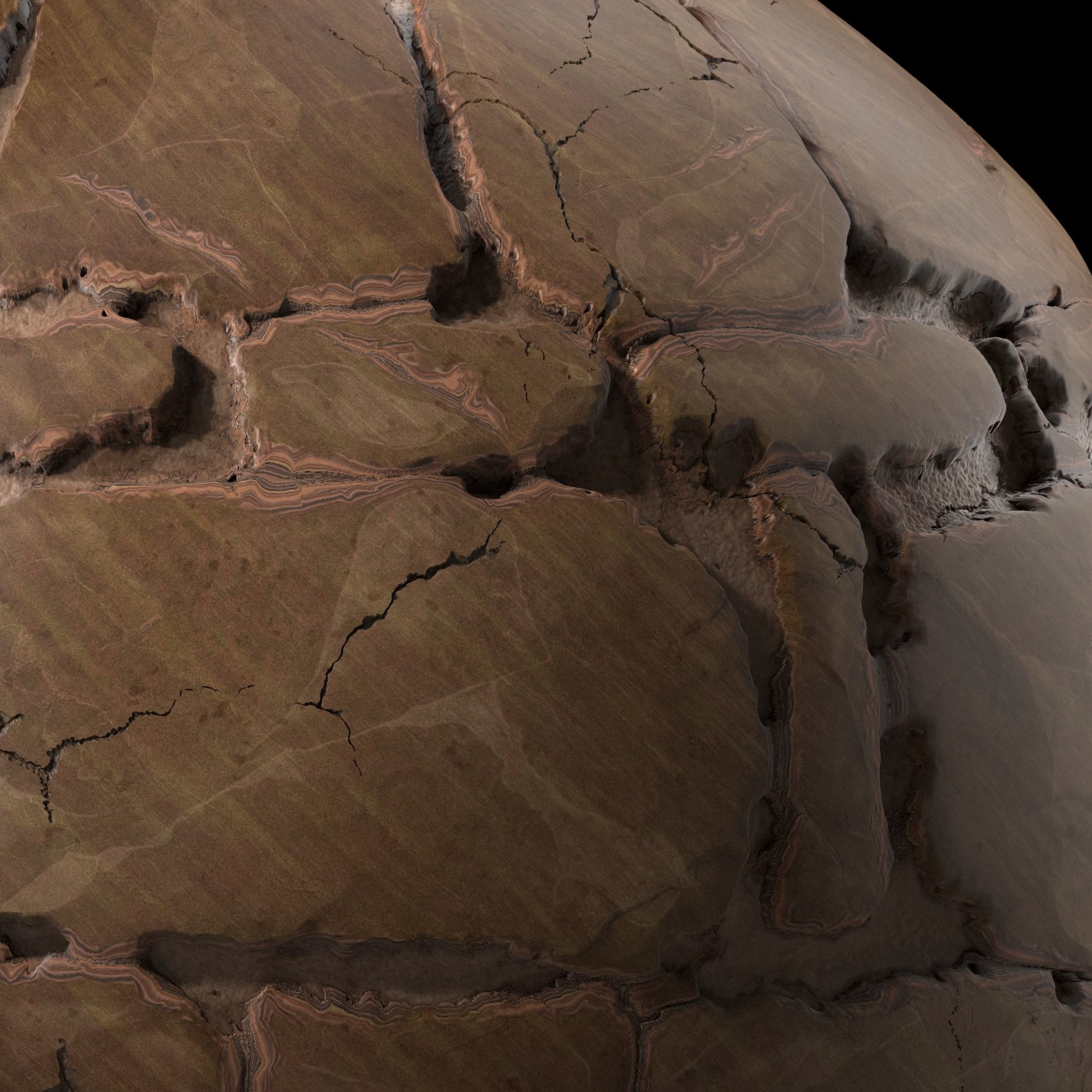 Stone Wall Materials 38- By 3 Patterns Sbsar Pbr Seamless Low-poly 3D model_6