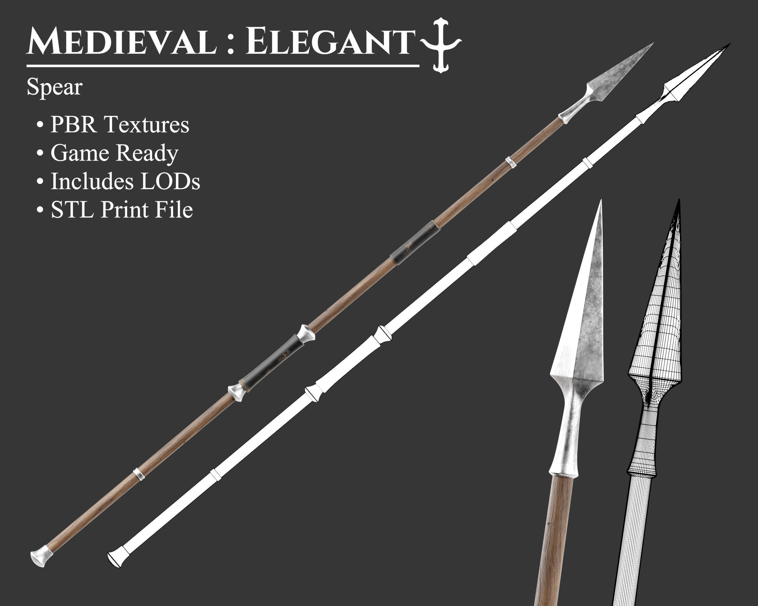 Medieval Collection Elegant Ranged Weapons _11