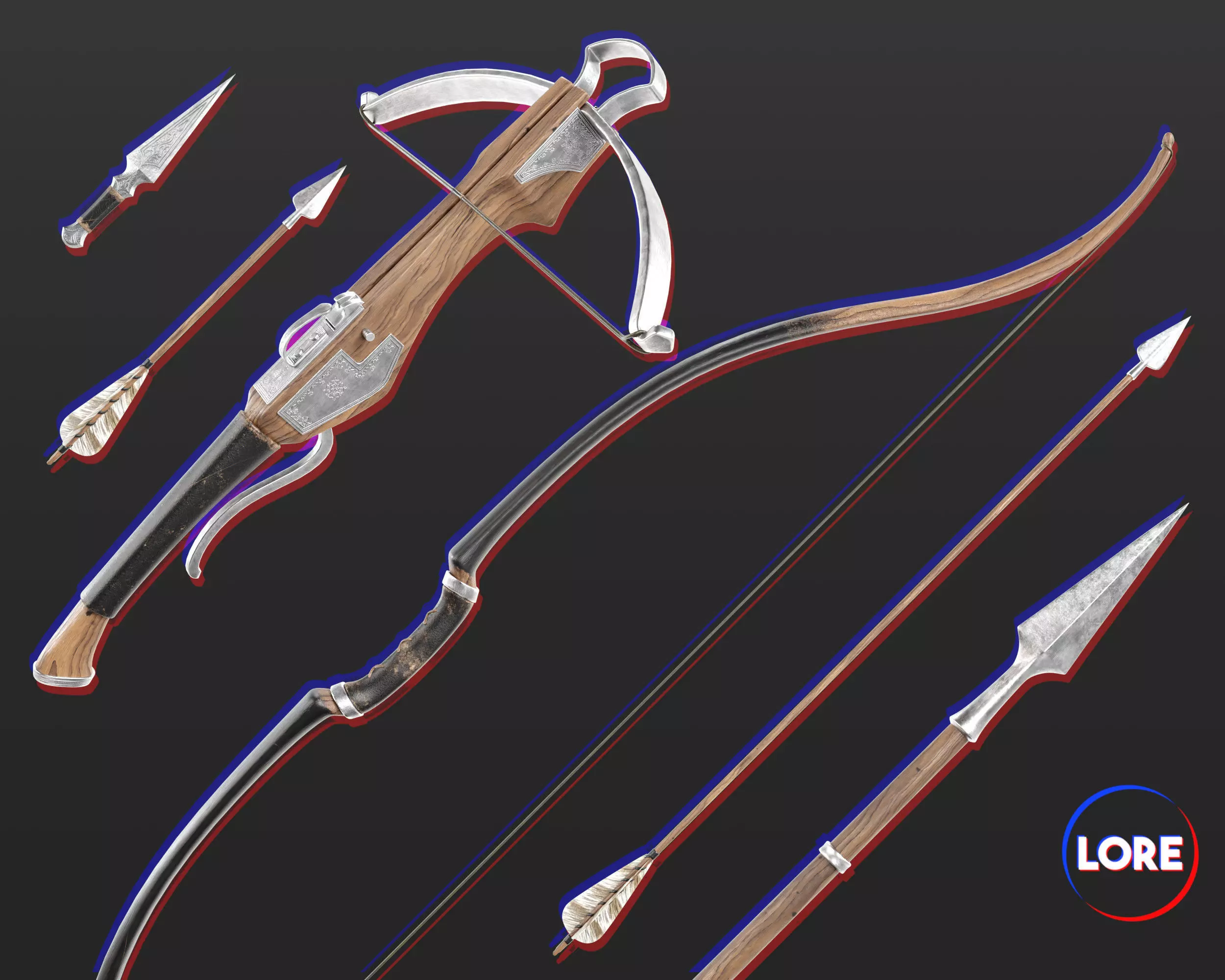 Medieval Collection Elegant Ranged Weapons _0