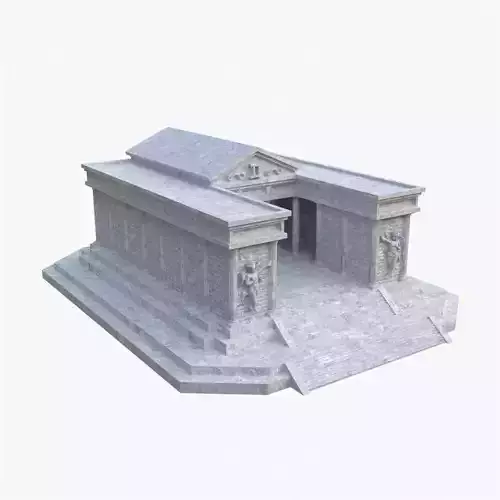 TEMPLE OF GEMINI - Templo de Geminis - Casa de Geminis Low-poly 3D model